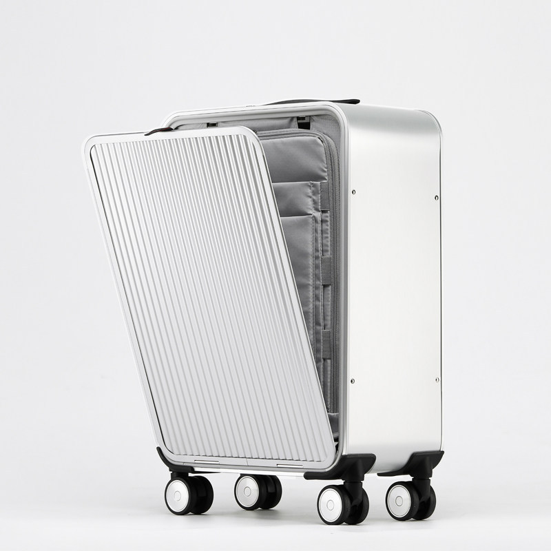 Spinner Wheel Rolling Suitcase 20 Inch - 16/20/24 Inch 100% All Aluminum Travel