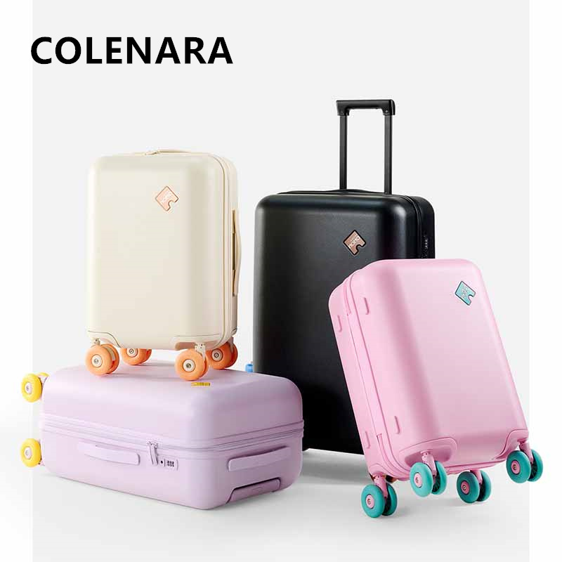 Spinner Wheel Rolling Suitcase 20 Inch - COLENARA ABS+PC Luggage 20