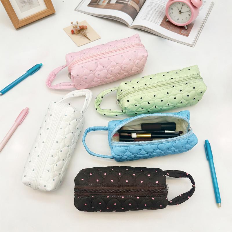 Portable Polka Dot Cosmetic Ba - Cosmetic Bags ulasan dan harga