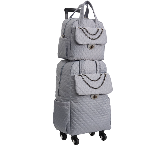 Women Carry on hand Luggage Ro - Foldable Rolling Luggage Bag ulasan dan harga