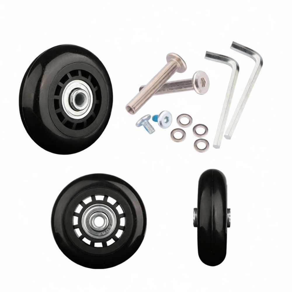 Luggage Casters Rubber Wheels  - Silent Replacement Luggage Wheels ulasan dan harga