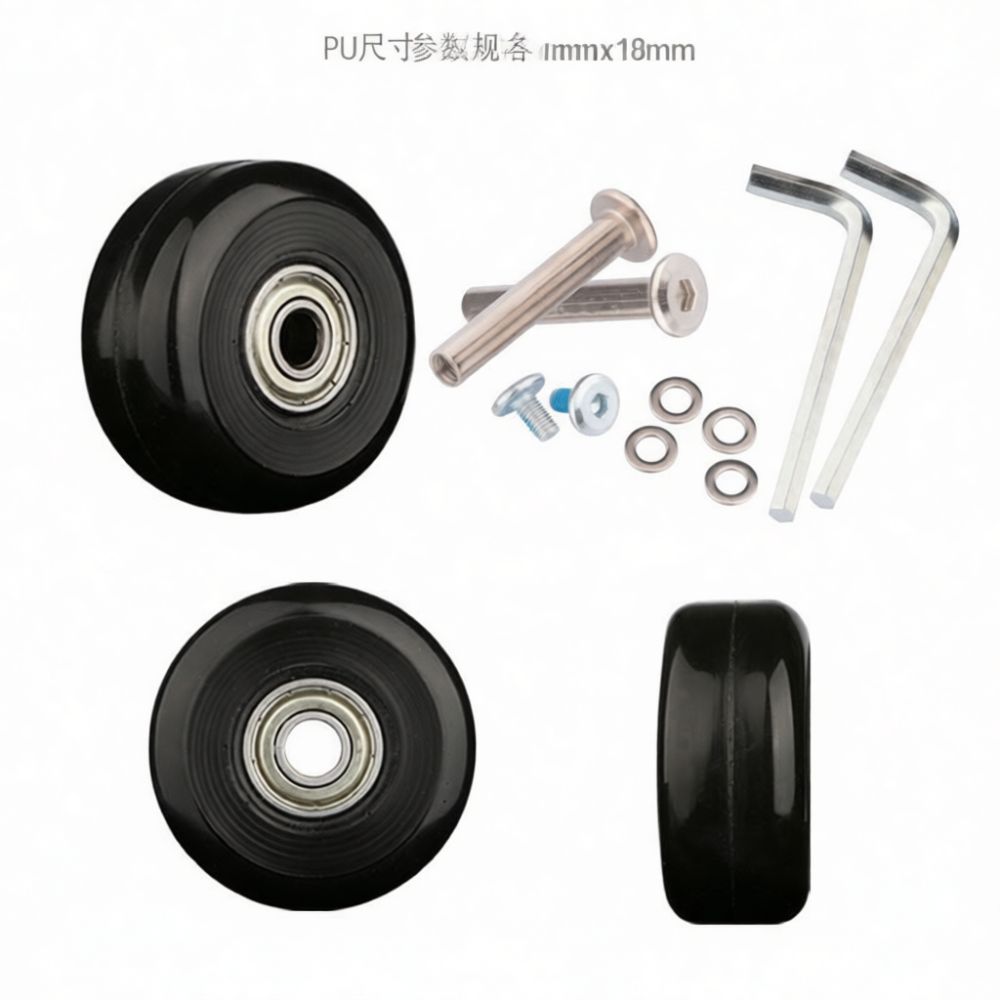 Luggage Casters Rubber Wheels  - Silent Replacement Luggage Wheels ulasan dan harga