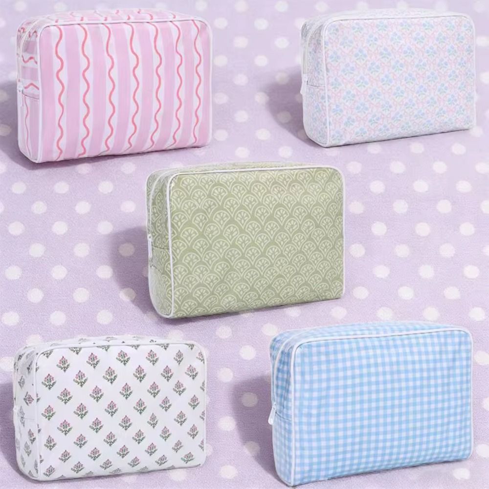 Polyester PVC Cosmetic Bag Dou - Cosmetic Bags ulasan dan harga