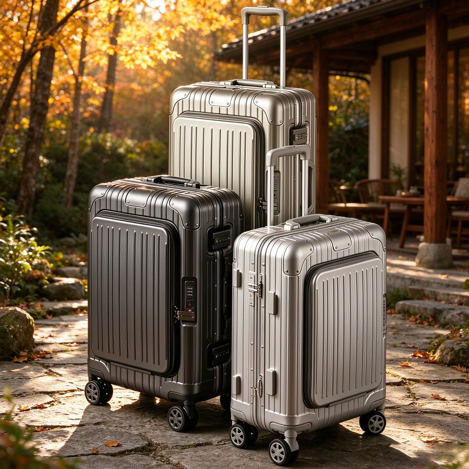 20/24/28 inch Front Opening Tr - Spinner Wheel Rolling Suitcase 20 Inch ulasan dan harga