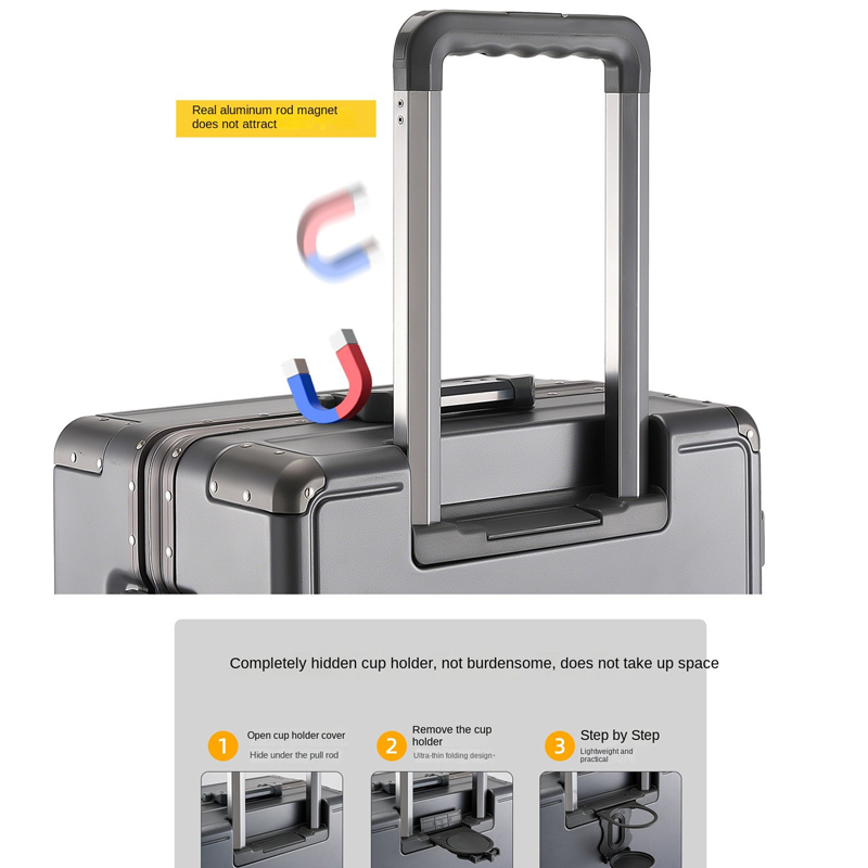 Thickened PC Aluminum-Frame Tr - Aluminum Frame Carry On Luggage ulasan dan harga