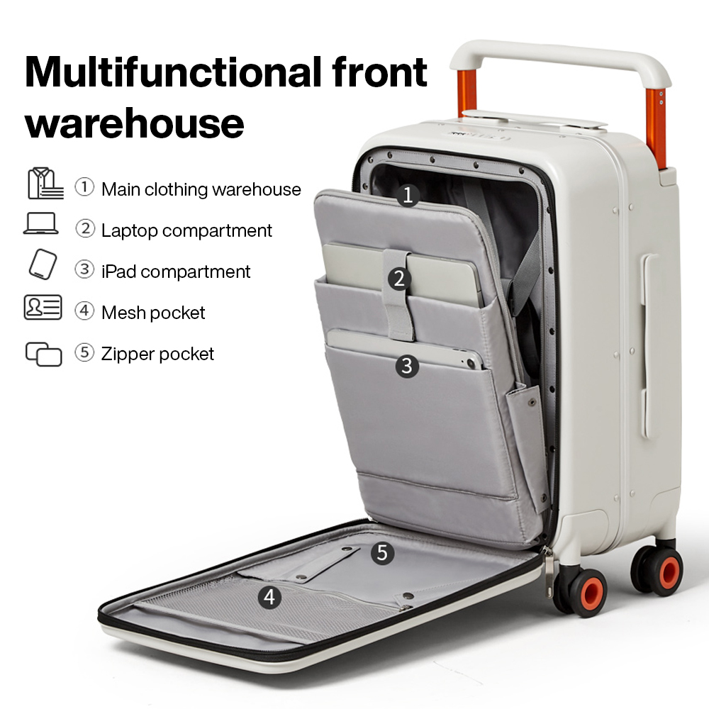 Mixi New Design Wide Handle Su - Aluminum Frame Carry On Luggage ulasan dan harga
