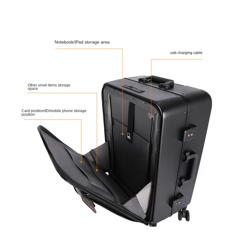 Business Luggage Computer Bag  - Aluminum Frame Carry On Luggage ulasan dan harga