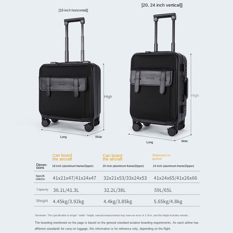 Business Luggage Computer Bag  - Aluminum Frame Carry On Luggage ulasan dan harga
