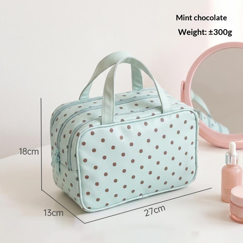 Polka Dot Cosmetic Bag Waterpr - Cosmetic Bags ulasan dan harga