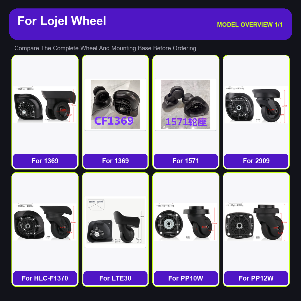 Heavy Duty Luggage Replacement - Silent Replacement Luggage Wheels ulasan dan harga