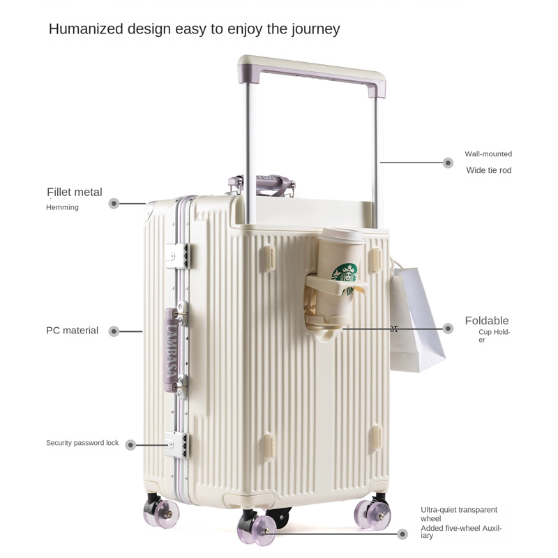 Wide Handle Rolling Suitcase A - Spinner Wheel Rolling Suitcase 20 Inch ulasan dan harga